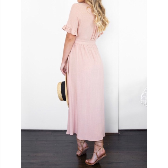 🐰 Pink midi/maxi dress - Picture 2 of 4